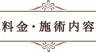 料金・施術内容